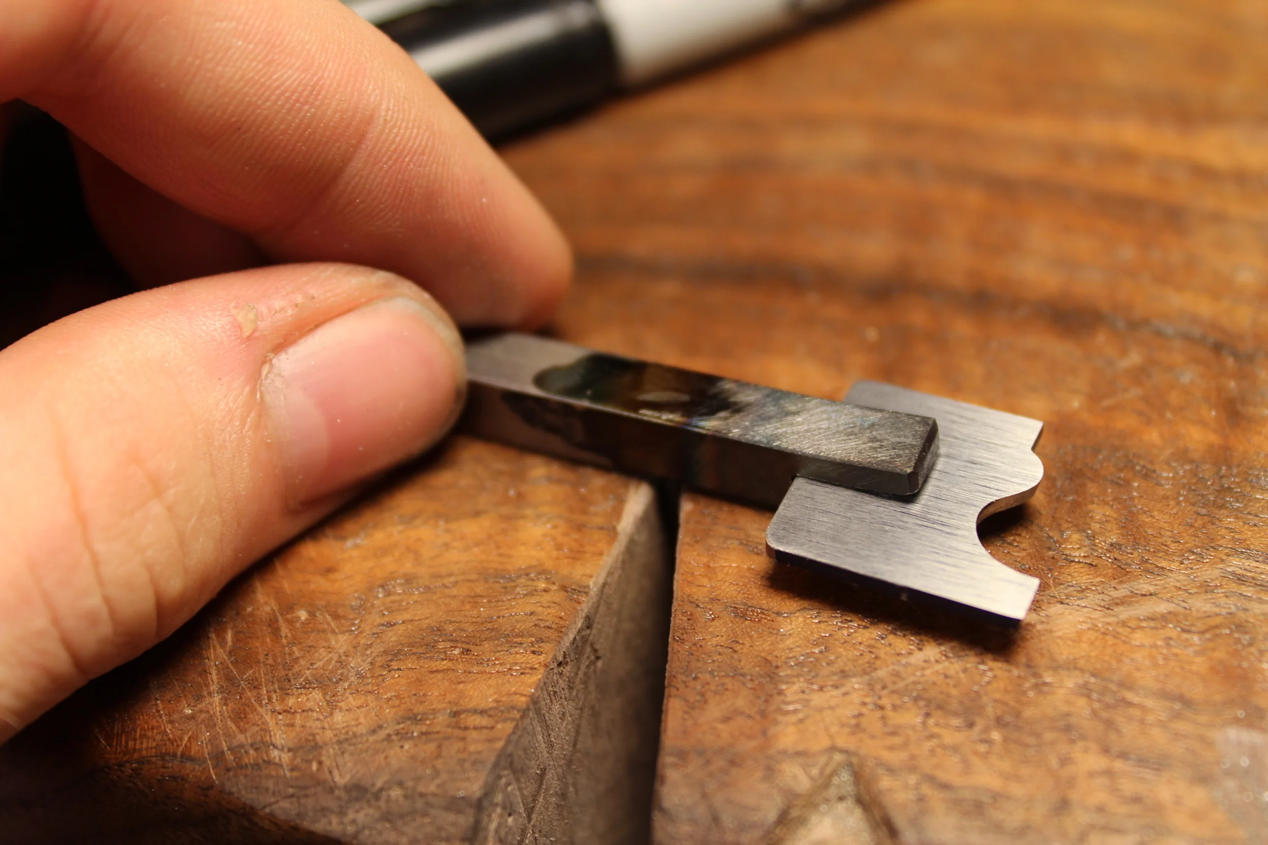 Shank and cutter prior to brazing