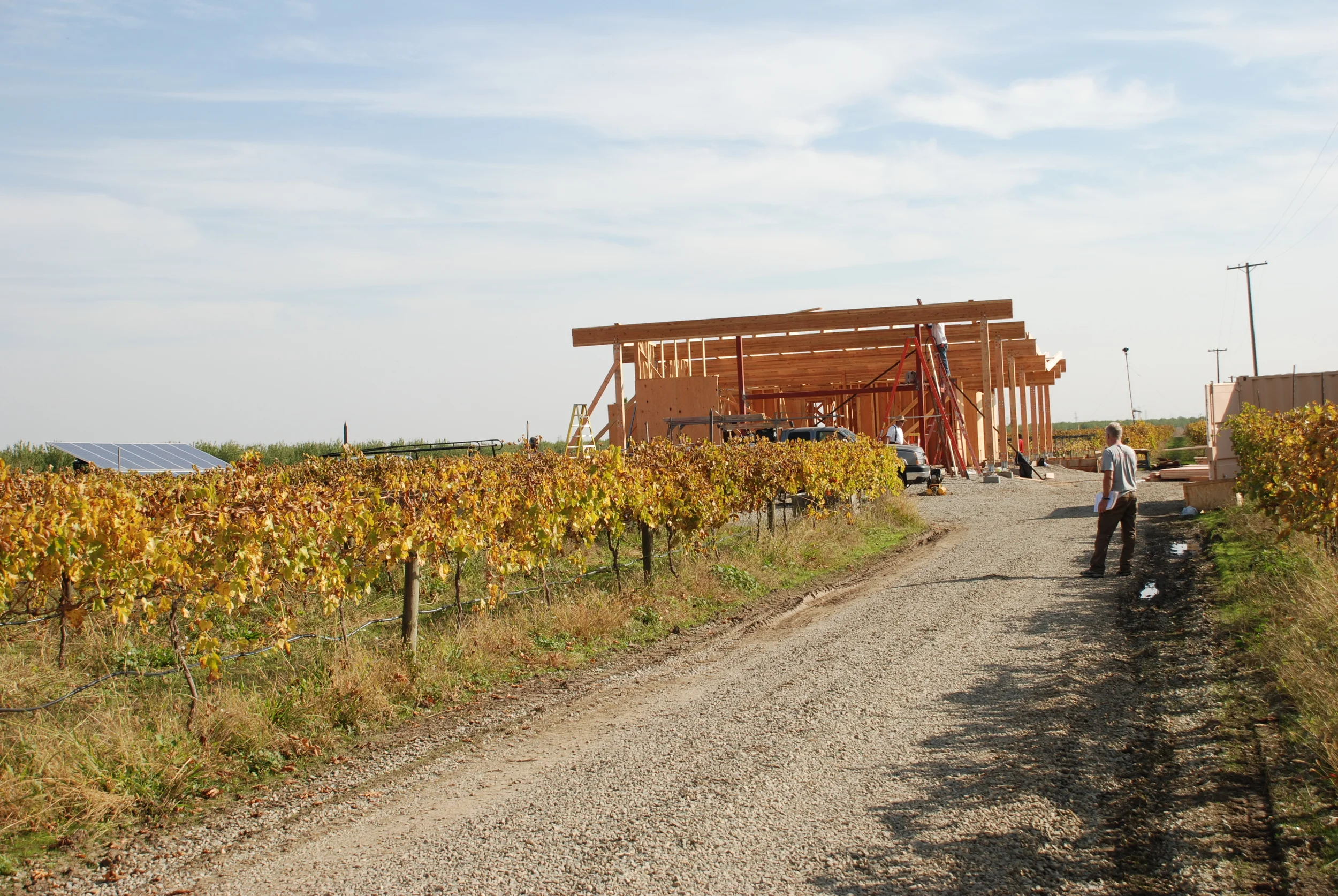  Barth Pavilion during framing 