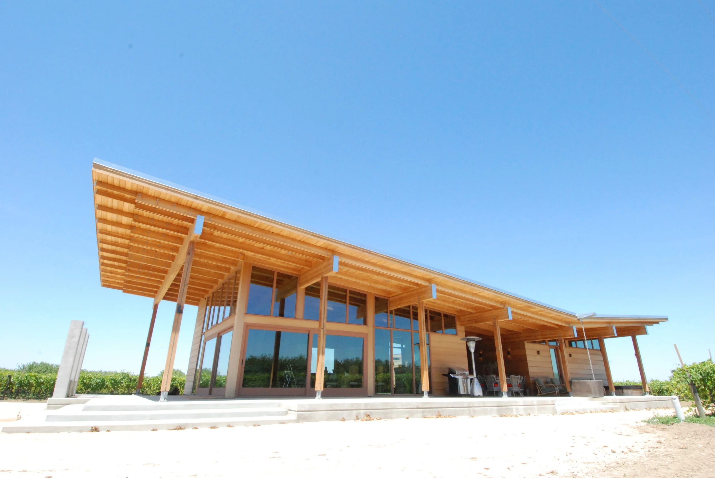  Barth Pavilion with a butterfly roof 