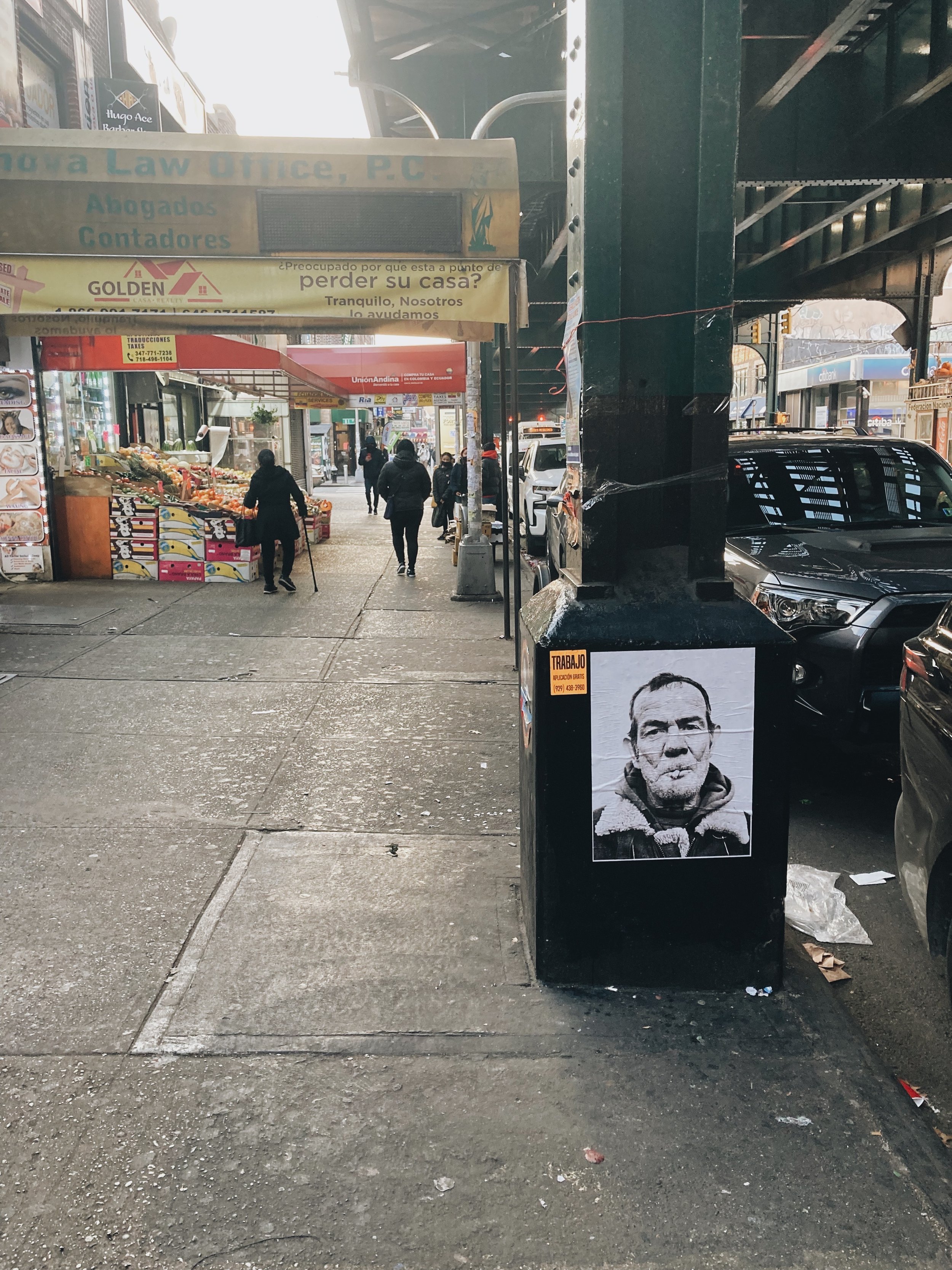 Street intervention in Jackson Heights, NY