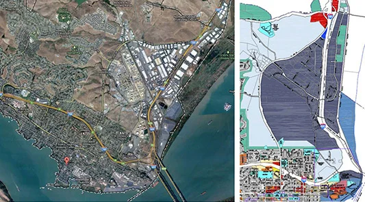 Industrial Park Tech Zoning , Benicia 2,700+ acres Rezoning Industrial Lands for Tech Uses Client: City of Benicia Completed: 2013