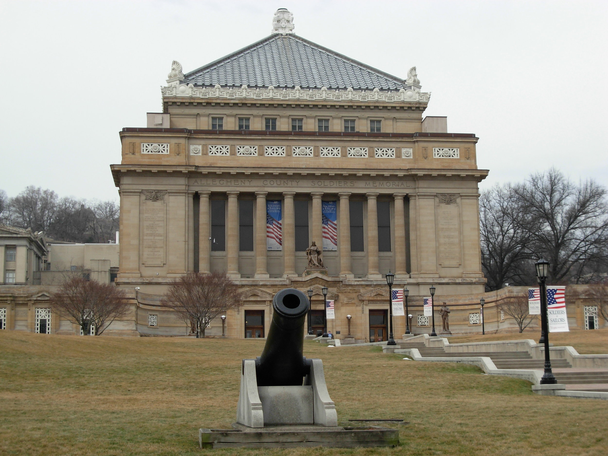 The Soldiers and Sailors Memorial Hall in Pittsburgh, PA. Image courtesy of WESA.