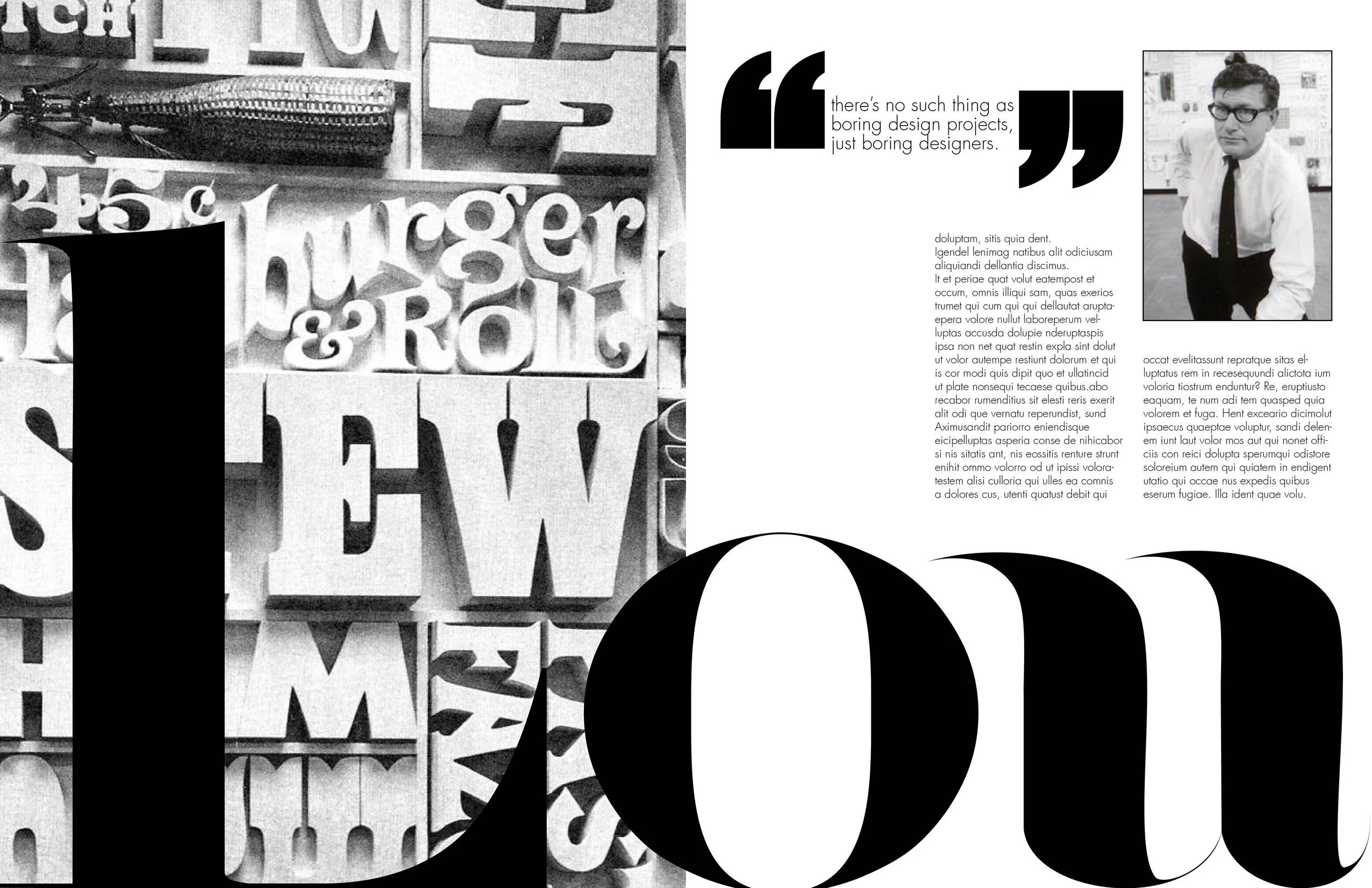 Lou Dorfsman Layout