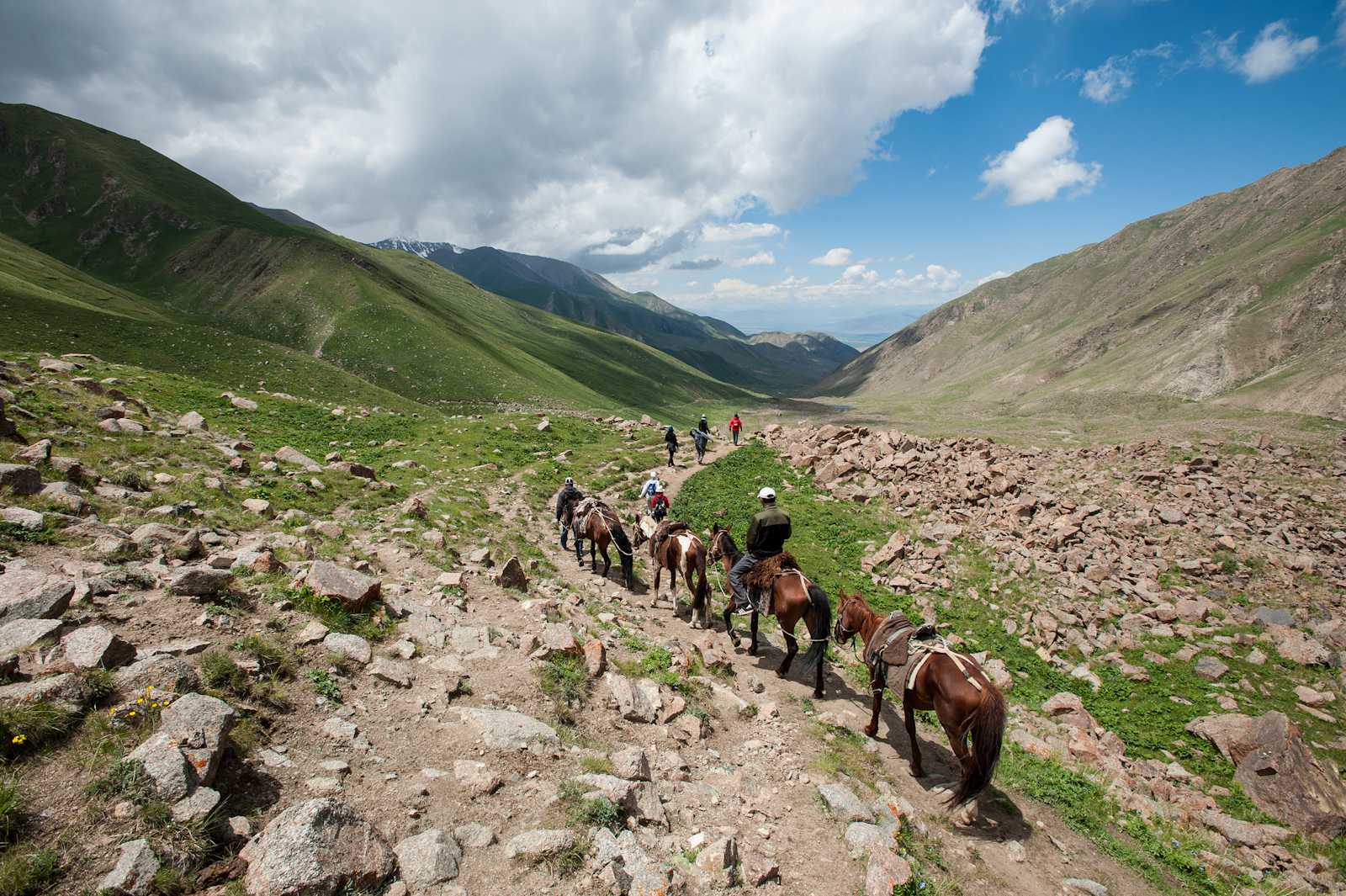 This photo is from a trip with my colleagues from Europe and Asia (2012). Kyrgyz were always nomads similarly to Mongols and their life was highly influenced by horses.
