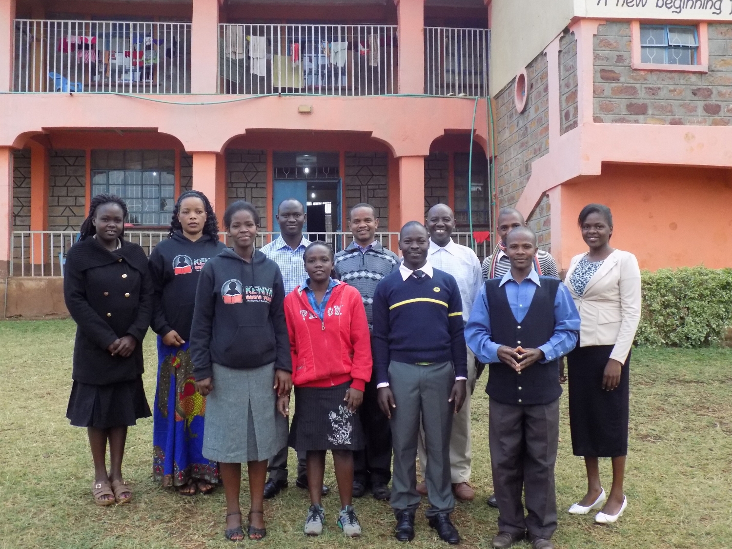 Front row (left to right): Faith, Emmaculate, Edward, BenardBack row (left to right): Deborah, Lilian, Haroon, Erick, Simeon, Ishmael, Hagitha