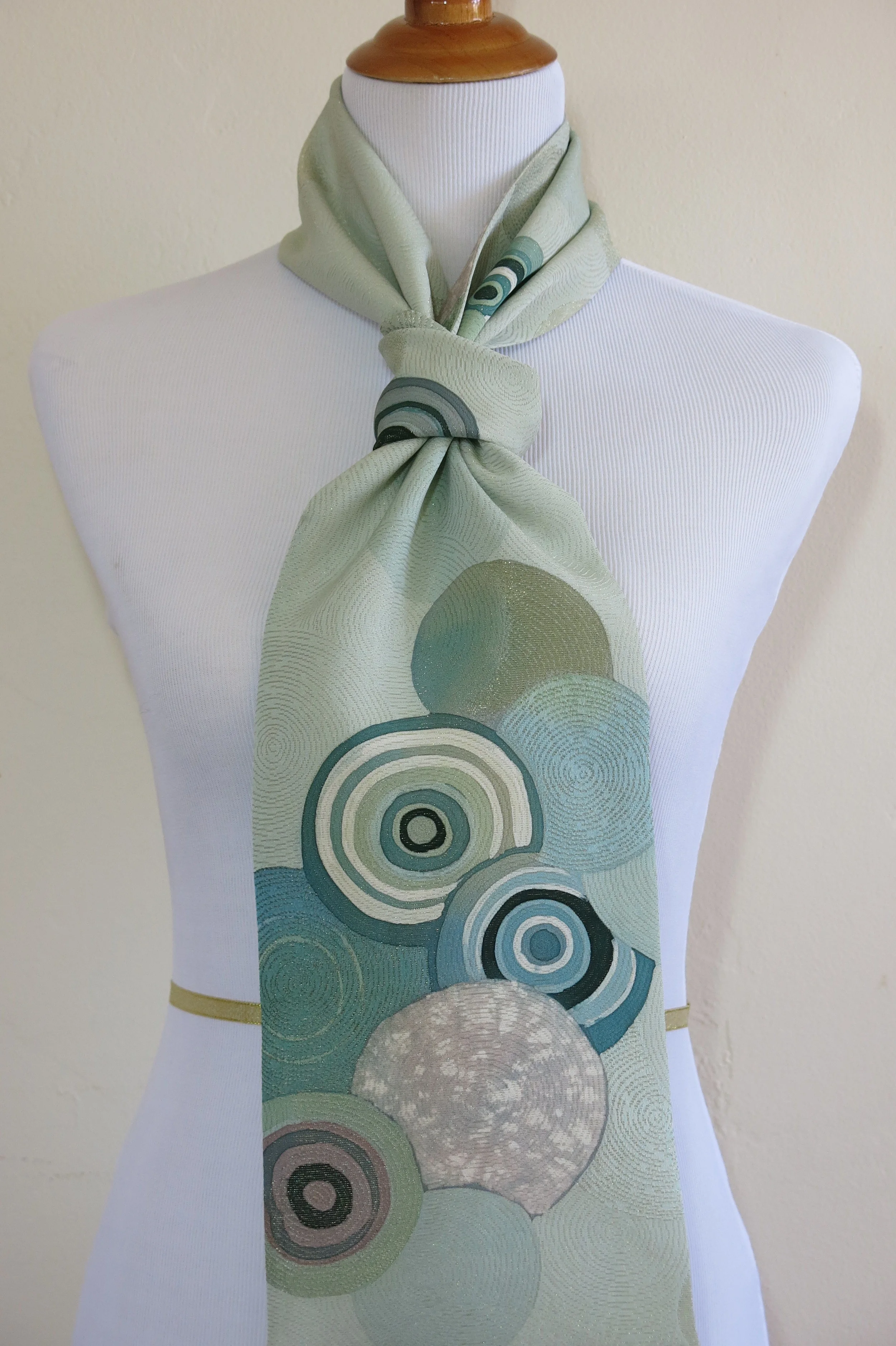 Hand Painted Modern Straight Silk Scarf