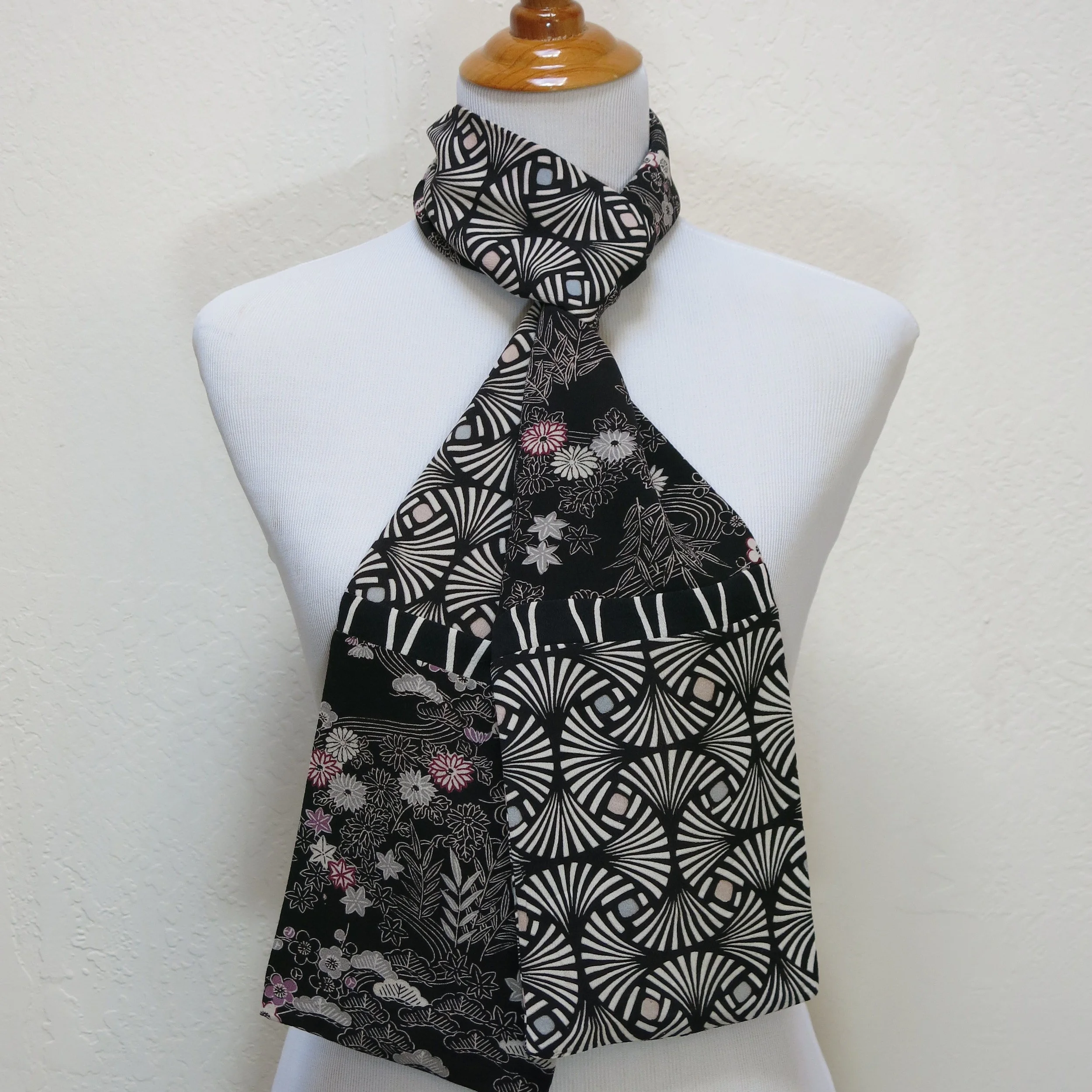 Deco Mix Straight Silk Scarf