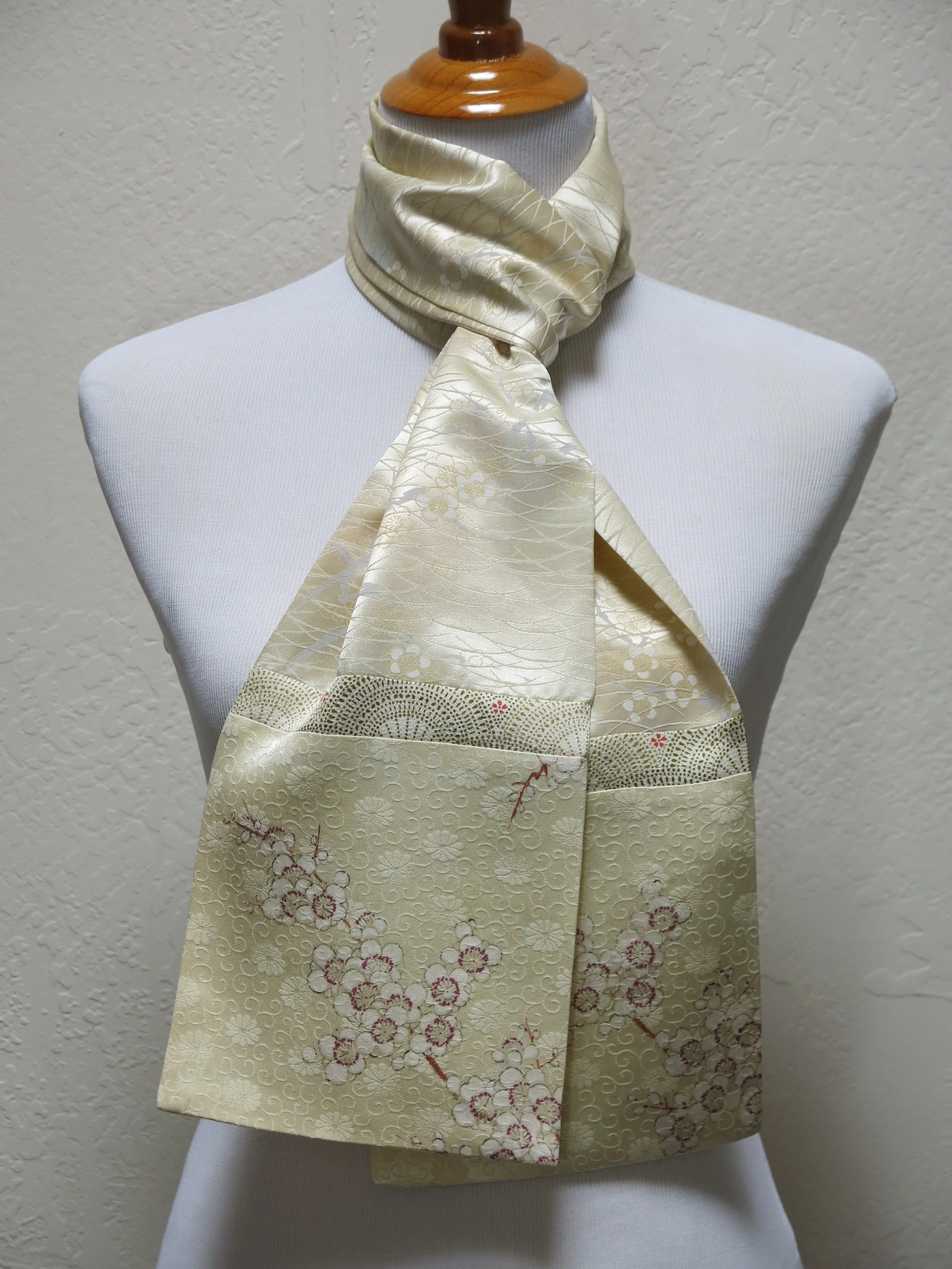 Golden Mix Straight Silk Scarf