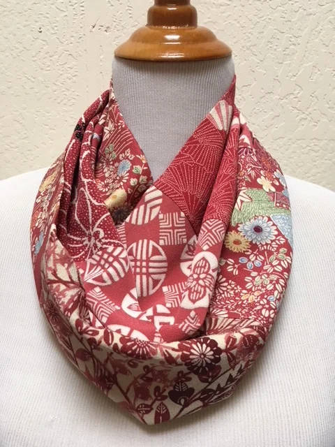 Pink Silks Infinity Scarf