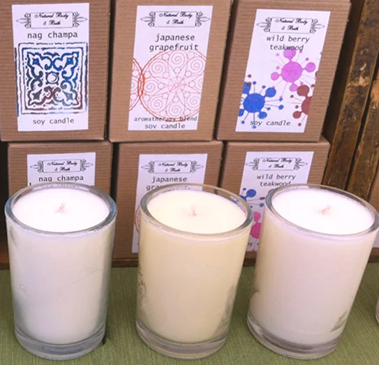 NATURAL BODY AND BATH SOY CANDLES
