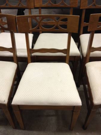 Six Chairs - Easily reupholstered