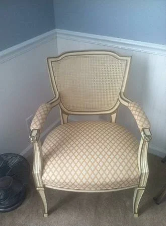 French Style Cane Back Arm Chair $50&nbsp;
