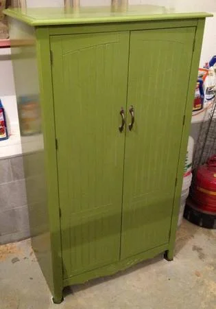 Entertainment Center $100 - Think this would be cute for a playroom (it has a chalkboard on one of the inside doors. 
