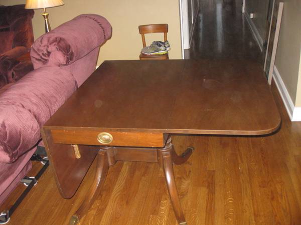 Drop Leaf Table $100 - These tables are very versatile and are great if you are lacking in space. 