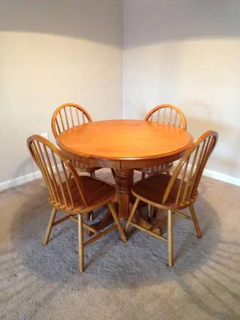 Table and Chairs $50 - This is a great price for this set, a coat of paint would really transform these pieces. 