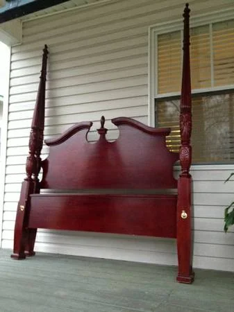 Queen Four Poster $125 - I know I've said this before but four poster beds look great painted. To see some examples visit my Pinterest page . 