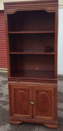 Bookcase 3 pieces $75 - Good price for all 3 pieces and would look great painted. 
