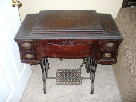 Antique Sewing Machine Table $65 - These tables make great side/accent tables. 