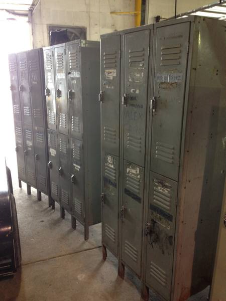 Three Locker Sections (6 lockers in each) $200&nbsp;for all&nbsp; - These need a bit of tlc but could be really cool in an office or garage or rec. room.&nbsp;