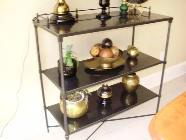 Black Slate Table/Sideboard $50 - This table could be a great piece if styled well.&nbsp;