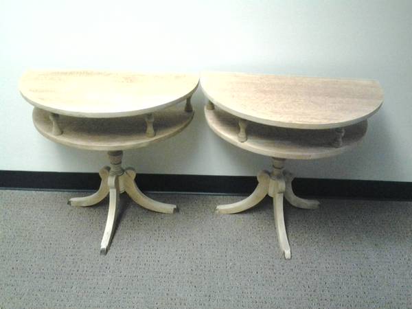 Pair of End Tables $40 - This is a really cute set of end tables. These make great side tables next to a couch or chair if you want a table but don't have a lot of space. 