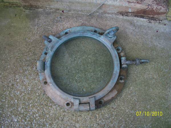 World War II Warship Porthole $120 - This is a cool piece of history and would look great hanging on the wall. 