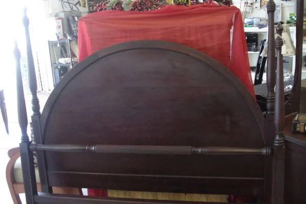 Antique Full Size Bedroom Set $610 - This is a gorgeous set, I love the rounded headboard. Set also comes with a dresser and vanity table with mirror. 
