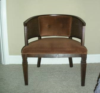 Cane Chair $50 - I love these chairs, I'd paint the wood and cane part white and it would totally transform it. 