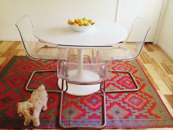 IKEA table and chairs $75 (seller will sell pieces separately)