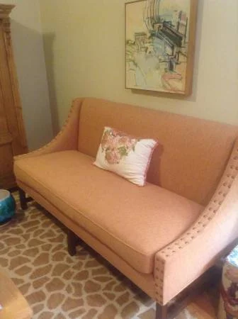 Custom Linen Sofa $690 - Oly Studio custom couch, seller says it retails for $6000. 