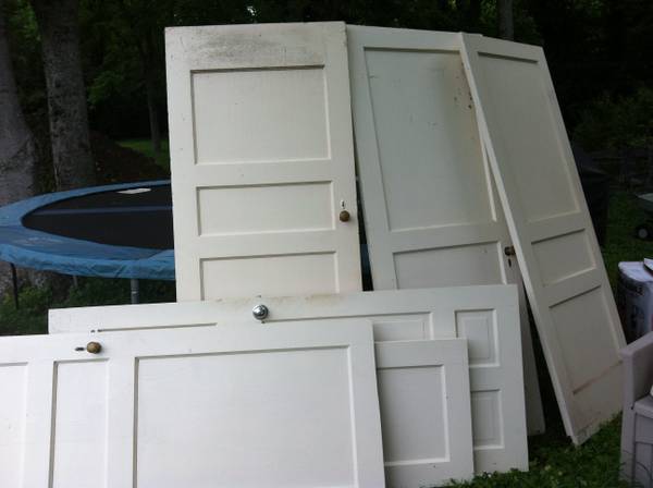Five Solid Wood Doors $50 - These are from a house from the 30's, a good price for all five. 