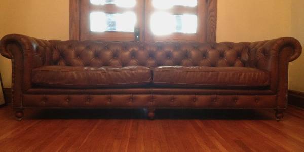 Restoration Hardware 106" Chesterfield Sofa $3500 - This is by no means a steal however if you were wanting this sofa from Restoration Hardware buying this one would save you at least $1000. 