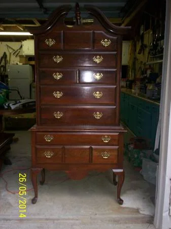 Cherry Highboy $75 - This is a really good price. This piece would look amazing painted. 