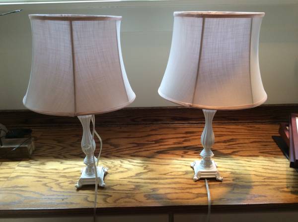 Pair of Lamps $25 - This is a cute pair of lamps, would look great in a nursery or girl's room. 