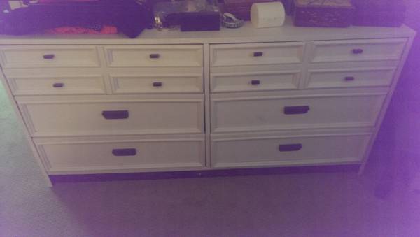 White Dresser $50 - I can't quite tell the condition of this dresser but $50 is a good price. 