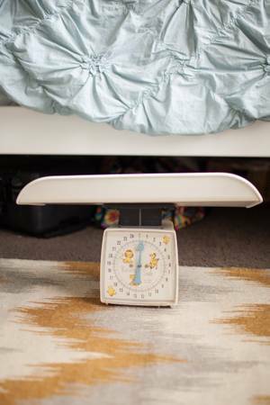 Antique Baby Scale $30 - This would be a really cute decoration in a nursery. 