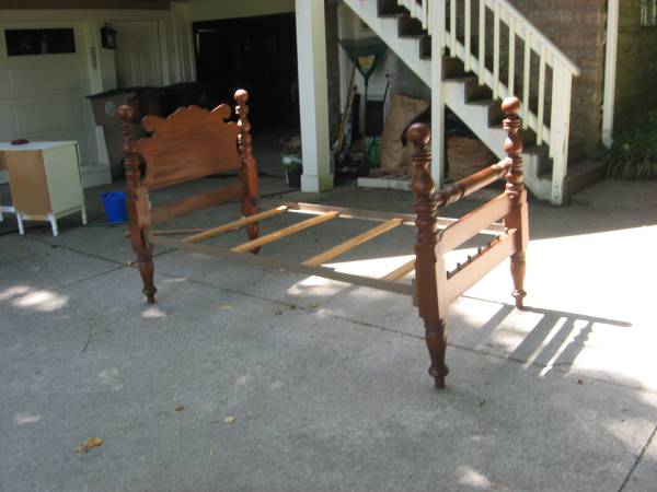 Twin Bed $90 - This would be adorable painted. 