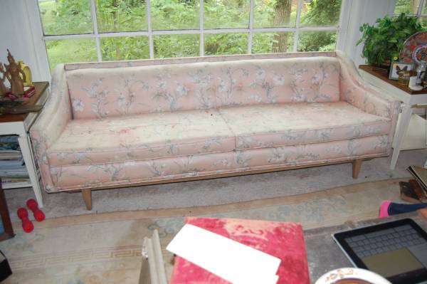 Floral Sofa $125 - I have no idea what the condition is on the fabric of this sofa - so if you like it I'd ask more specific questions about that...howeverI think the sofa it is fabulous and could be really chic if you styled it well. 