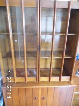 Mid Century Hutch $40 - There isn't a really good photo of this piece but I think with a little tlc it could be a great piece. 