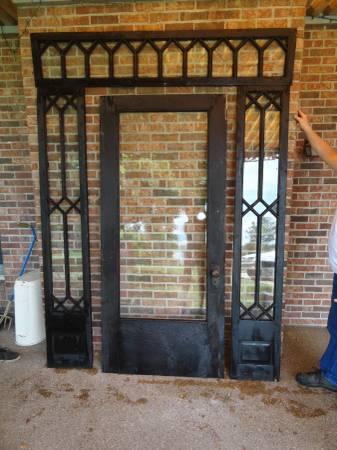 Antique Door with Sidelites/Transoms $1200 This is from a house built in 1898, it is a beautiful piece with a lot of character. View on Craigslist 