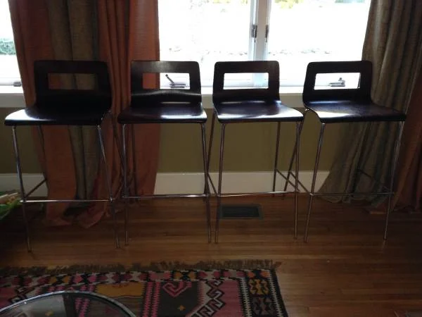 Set of 4 CB2 Bar Stools$160View on Craigslist&nbsp;