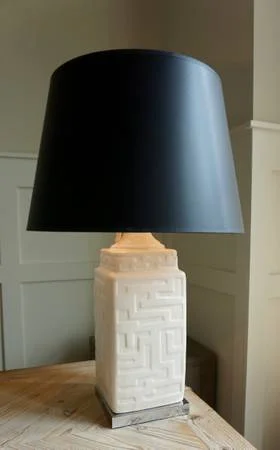 Ivory Geometric Lamp$30View on Craigslist