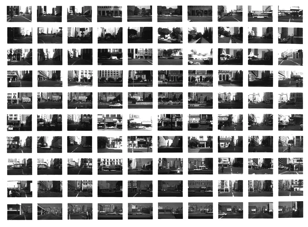 SV018/80 Downtown LA Between 5th and 6th , 1980 Vintage Gelatin Silver Print 20 x 24 inches