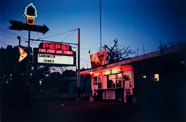Untitled (Diner at night), 1970-1973 Dye Transfer Print 16 x 20 inches