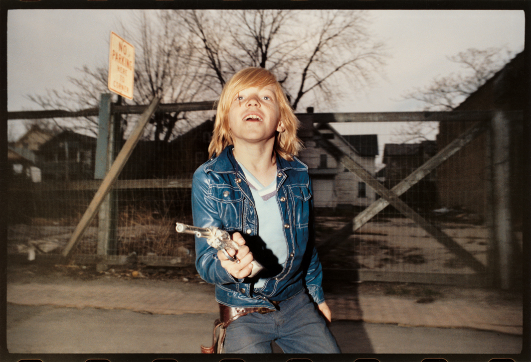 Flashed Boy in Blue Jacket With Six Shooter  , 1974.