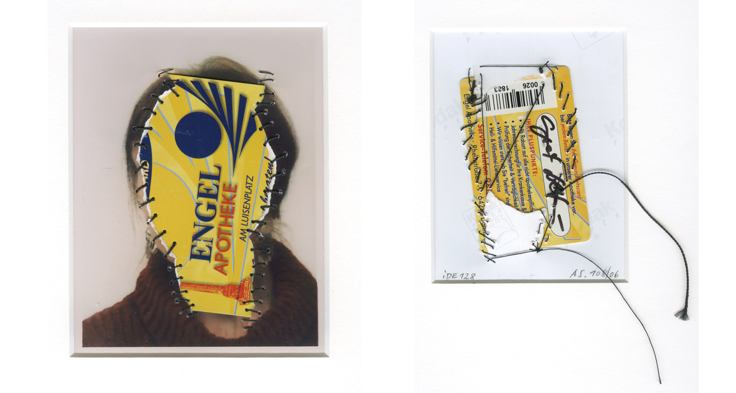 Annegret Soltau Engel Apotheke (front/rear), 2006 9.45 x 11.8 inch unique collage