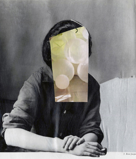 James Gallagher, "Nictoine F," 2012, unique photo collage, 12 x 9"