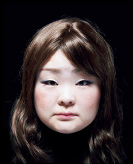 Tomoko Sawada, from the series "Facial Signature," 2015, photograph