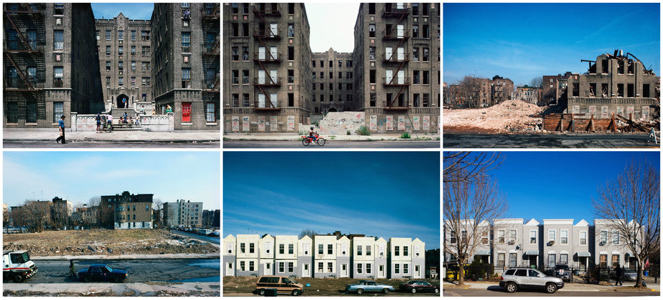 Vyse Ave. at East 178th St., Bronx, New York, shown in 1980, 1984, 1986, 1988, 1993 and 2013.