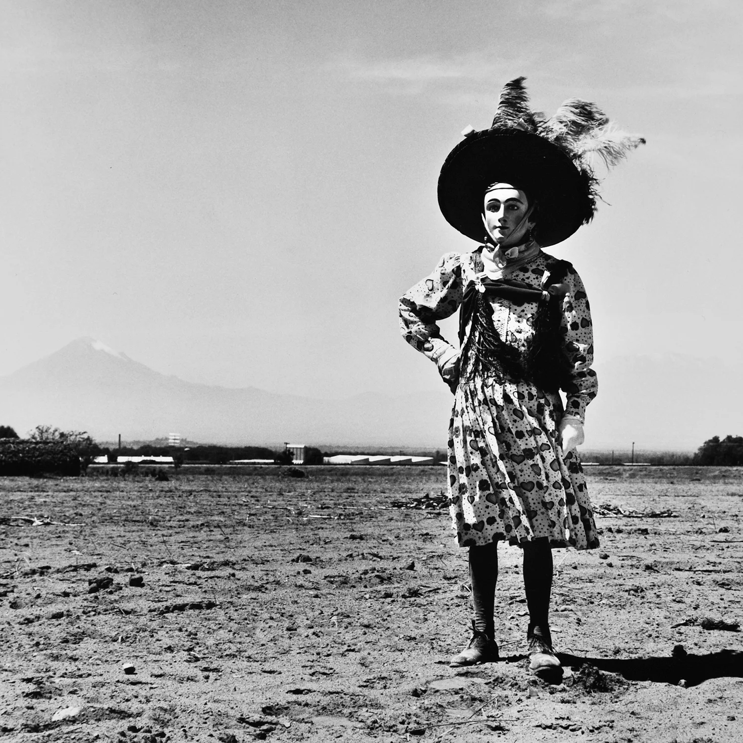 Graciela Iturbide Carnaval, Tlaxcala, México, 1974 Sheet: 14 x 11 inches / Image: 9.4 x 9.25 inches Silver Gelatin Print Illustrated in: Sueños de papel , 1988, cover; Images of the Spirit , 1996, page 5